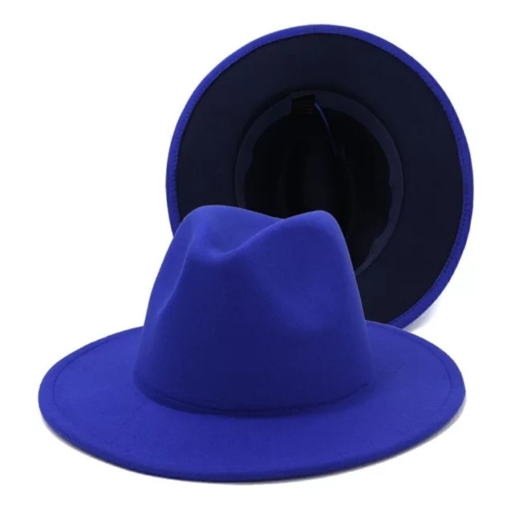 Royal Blue with Black Base Fedora Hat